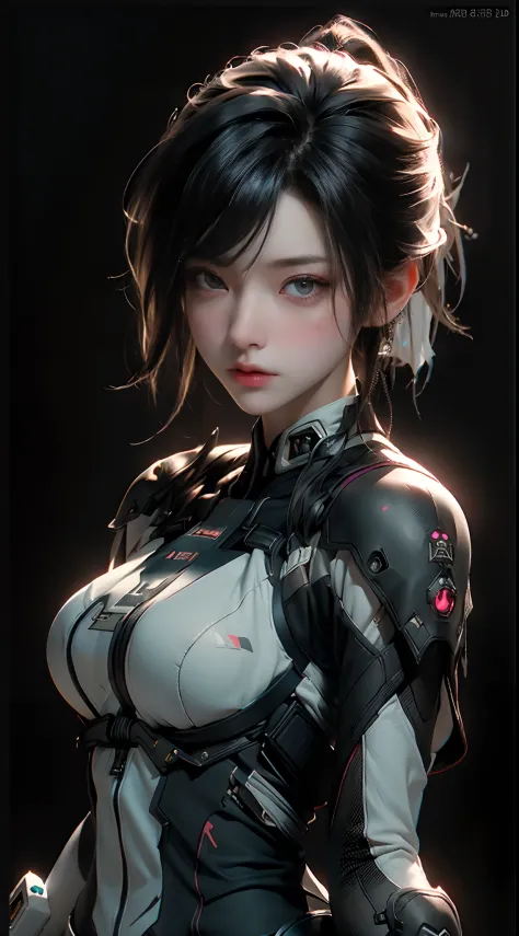 ((Best quality)), ((masterpiece)), (detailed:1.4), 3D, an image of a beautiful cyberpunk female,HDR (High Dynamic Range),Ray Tra...