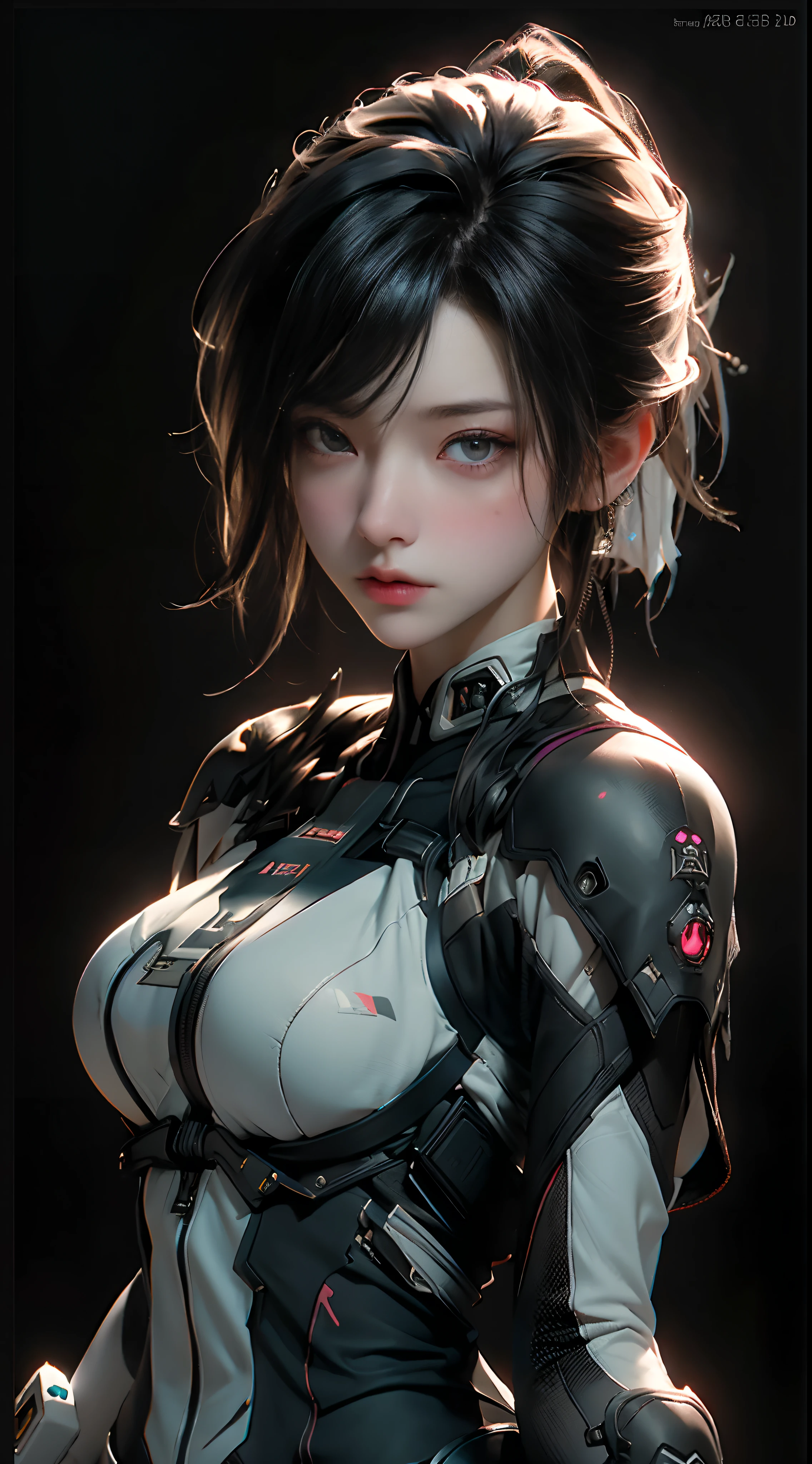 ((Best quality)), ((masterpiece)), (detailed:1.4), 3D, an image of a beautiful cyberpunk female,HDR (High Dynamic Range),Ray Tracing,NVIDIA RTX,Super-Resolution,Unreal 5,Subsurface scattering,PBR Texturing,Post-processing,Anisotropic Filtering,Depth-of-field,Maximum clarity and sharpness,Multi-layered textures,Albedo and Specular maps,Surface shading,Accurate simulation of light-material interaction,Perfect proportions,Octane Render,Two-tone lighting,Wide aperture,Low ISO,White balance,Rule of thirds,8K RAW,