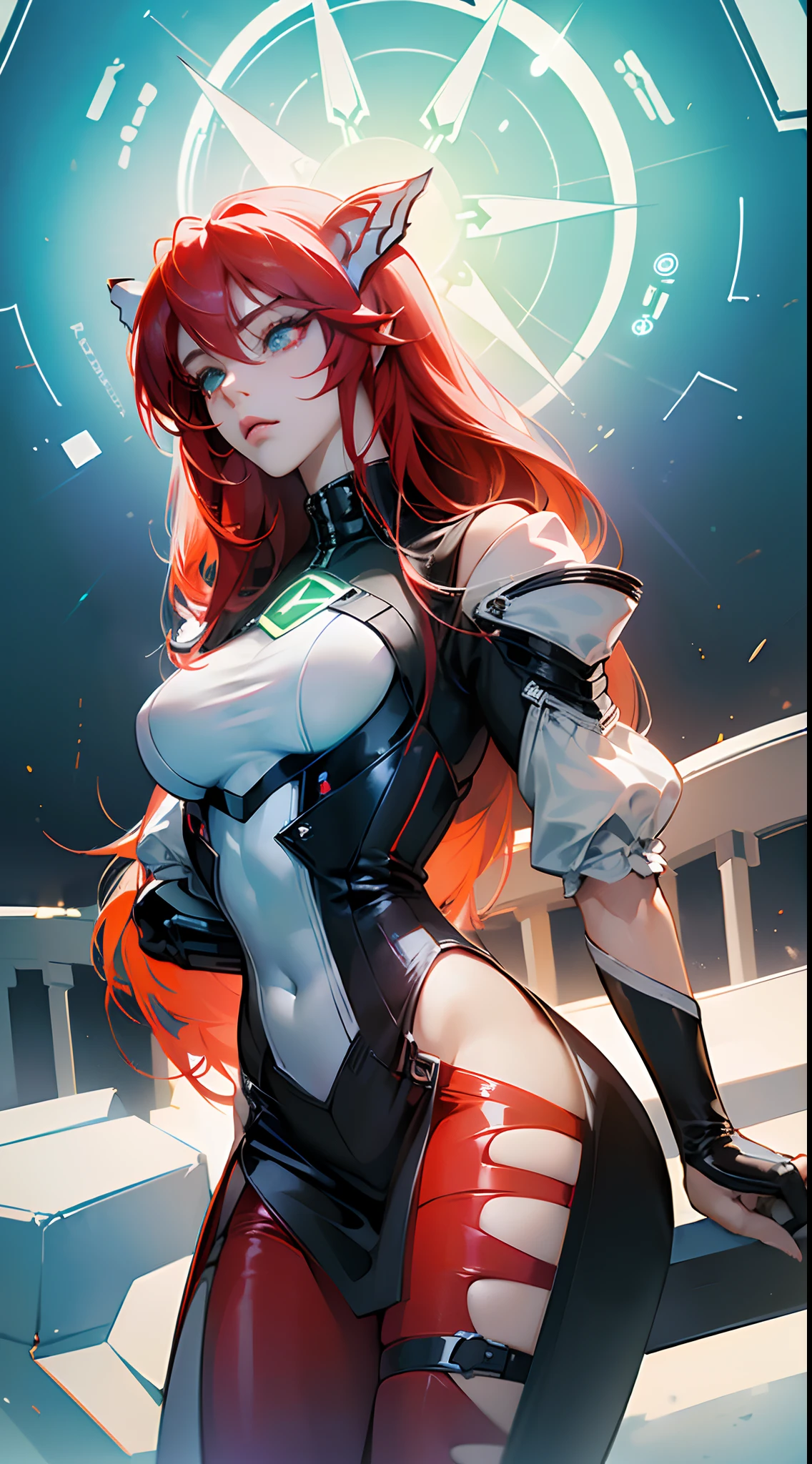 ((ultra réalisme )), (( hdr)) , (( Technologie de traçage de rayons NVidia)) , Ultra-éclairage, (( visage lisse )) ,  (( basé sur le personnage de Rias Gremory )), (( assis sur le balcon )) , de manière sensuelle, (( corps sexy )) , avec des fantasmes sensuels .