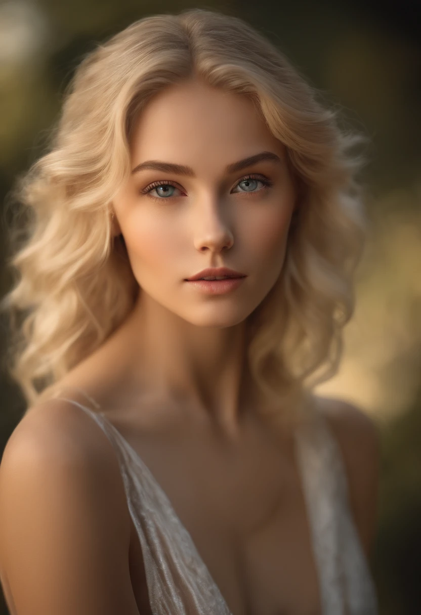 ((best quality)), ((ultra res)), ((photorealistic)), (intricate details), 19 years old, blonde hair, perfect face, make up:1.5, light on face, face detail, NAKED, short hair,
