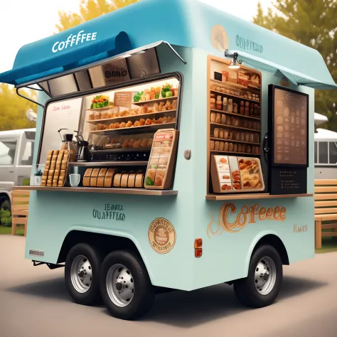Create a Coffee Food Truck Image