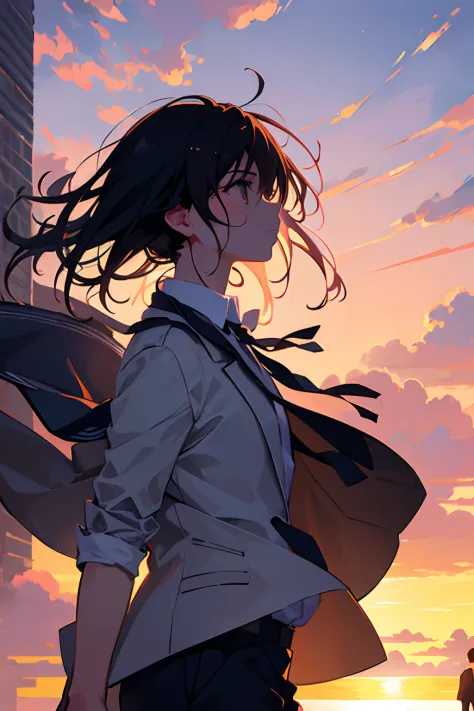 Create exquisite illustrations reminiscent of Makoto Shinkai's style, It has ultra-fine details and top-notch quality.  Create a...