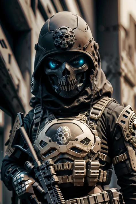 Passamontagna Alien Skull Ghost Teschio Militare Call of Duty Army Fantasma  Idea