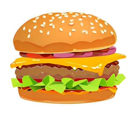 Cartoon hamburger with cheese and lettuce on white background, hamburgers, cheeseburger, burger with a mouth, hamburger, big juicy burger, burger on a plate, Human mouth burger, hamburgers, luscious patty with sesame seeds, eating a cheeseburger, Burger mo...