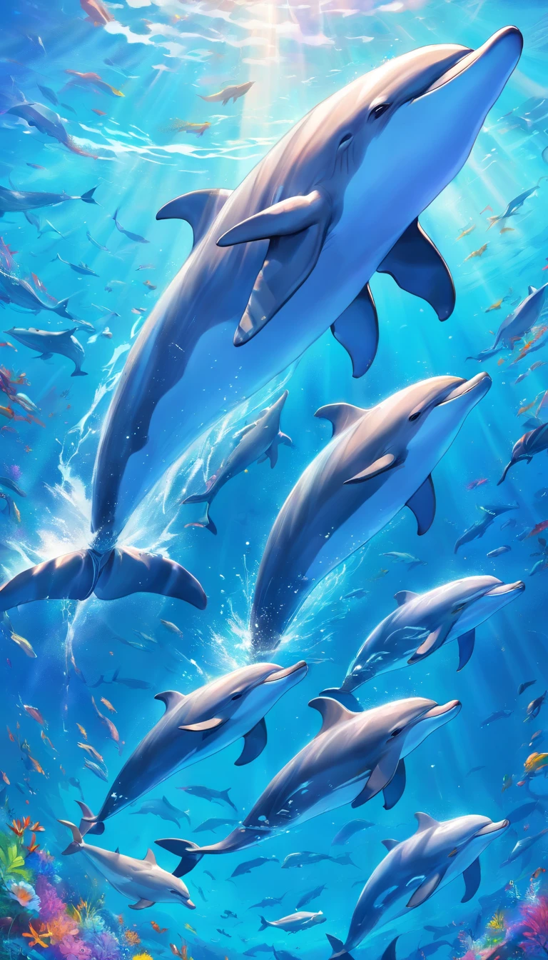 Adorable Young dolphin AI Generative 22718898 PNG