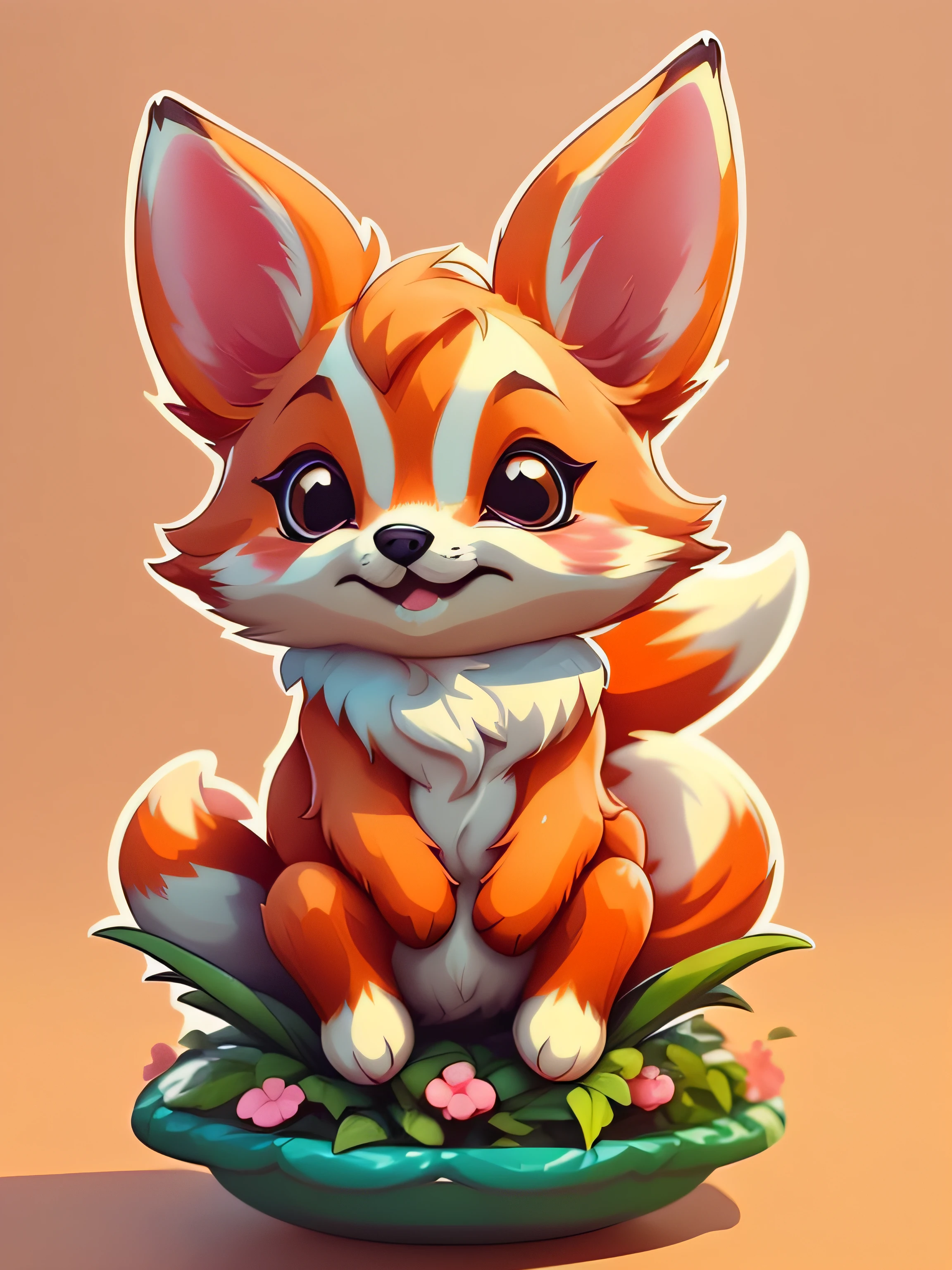 Small, cute little fox，Humaniz - SeaArt AI