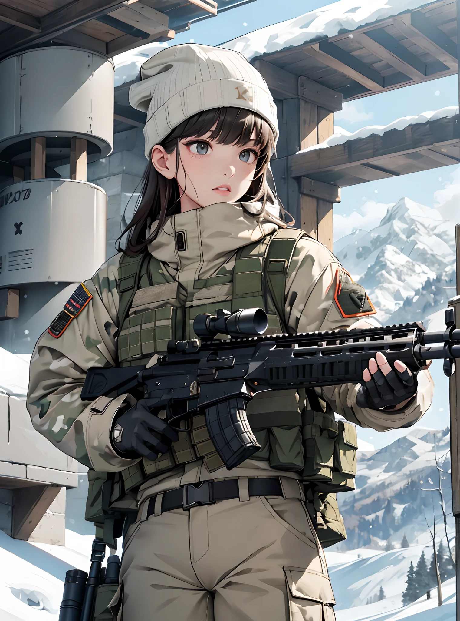 Женщина-солдат