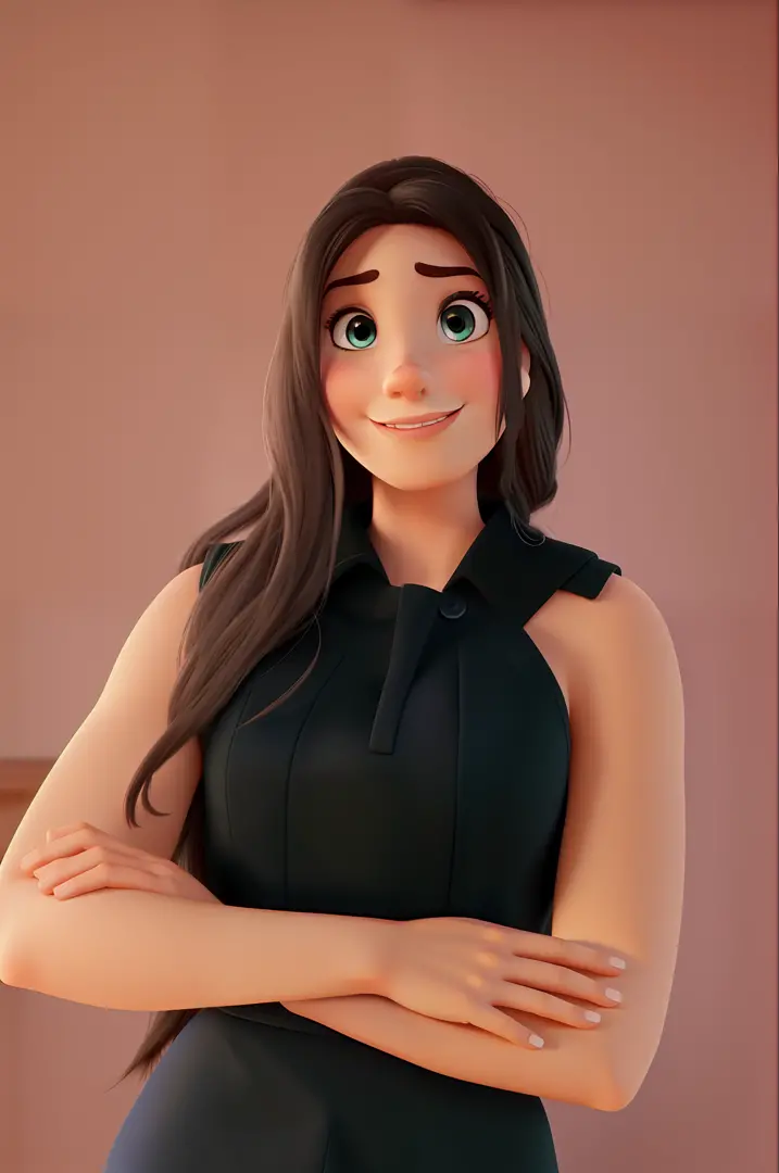 MUJER FITNESS DE PELO Y OJOS OSCUROS DISNEY PIXAR. Alta calidad mejor  calidad - SeaArt AI