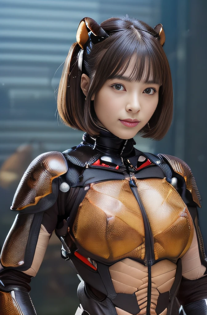 (high resolution,masterpiece,best quality,extremely detailed CG, anime, official art:1.4), realistic, photo, amazing fine details, all intricate, gloss and shiny,awesome many layers, 8k wall paper, 3d, sketch, kawaii, illustration,( solo:1.4), perfect female proportion,villainess, (fusion of dark brown cockroach and lady:1.4), (brown cockroach form lady:1.2), (brown cockroach lady:1.2), (fusion:1.2), (solo:1.4), (evil smile:1.2), muscular, abs, (cockroach brown exoskeleton bio insect suit:1.4), (cockroach brown exoskeleton bio insect armor:1.2), (brown transparency cockroach wing:1.4), (brown cockroach antennae:1.3),