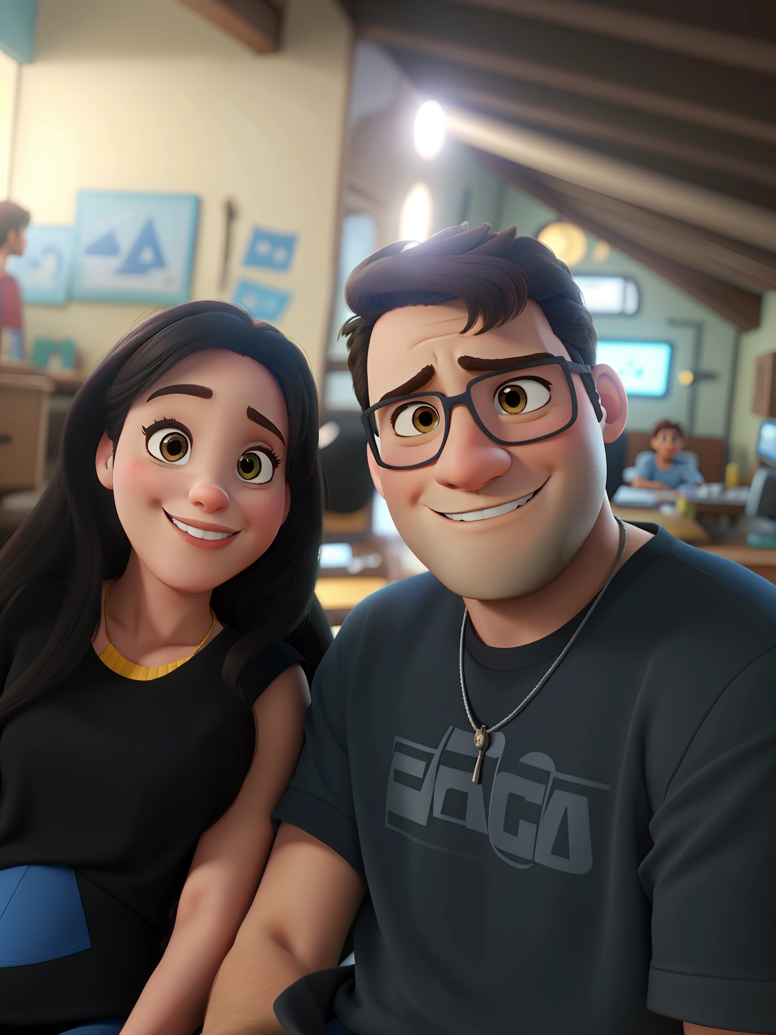 Disney pixar style couple, high qualiy, best qualityer