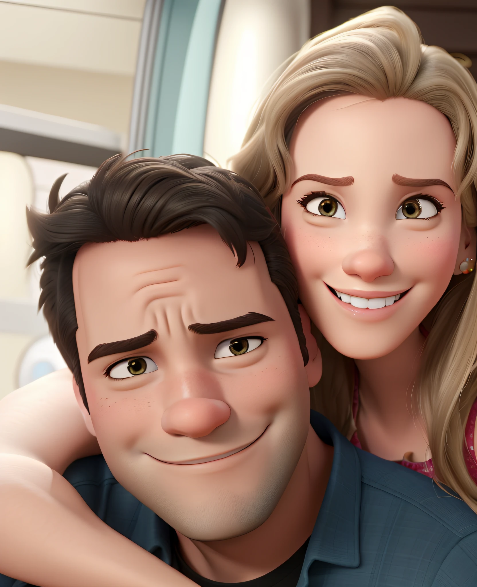 disney pixar style couple, high qualiy, best qualityer