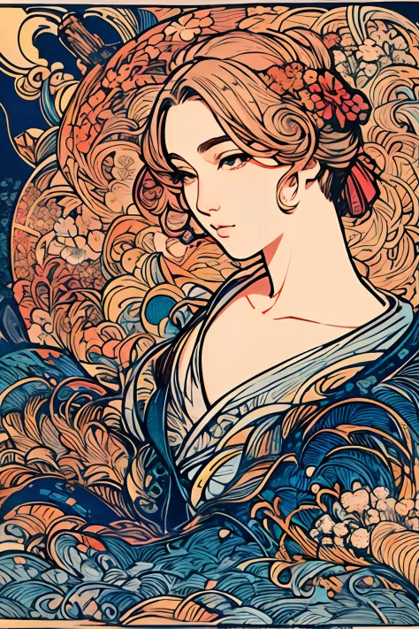 arte inspirada no estilo dehiroaki samura,uma mulher bonita, vestido com camisa branca, retrato de corpo inteiro, nice perfect f...