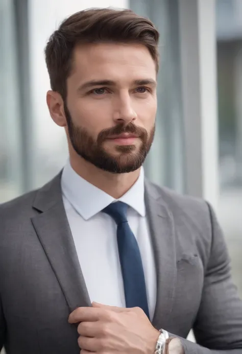 There Is A Man With A Beard And Tie Smiling 50 Year Old Man 8k Selfie there-is-a-man-with-a-beard-and-tie-smiling-50-year-old-man-8k-selfie
