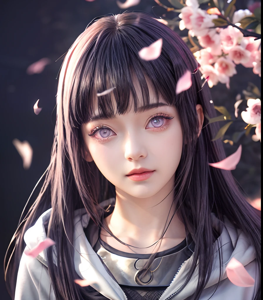 1,girl , Hinata Hyuga , best qualiti detail , ultra high qualiti , from anime Naruto , perfeck characher , anime character realistic , photodetail anime , light purple eyes , face perfeck  detail anime , realistic , beck ground ,copy image from detail HDR realistis in realistic ,unlimlited generation , standard queue ,best detail make up face realitic ,1,girl Japanese , beautiful face teen girl