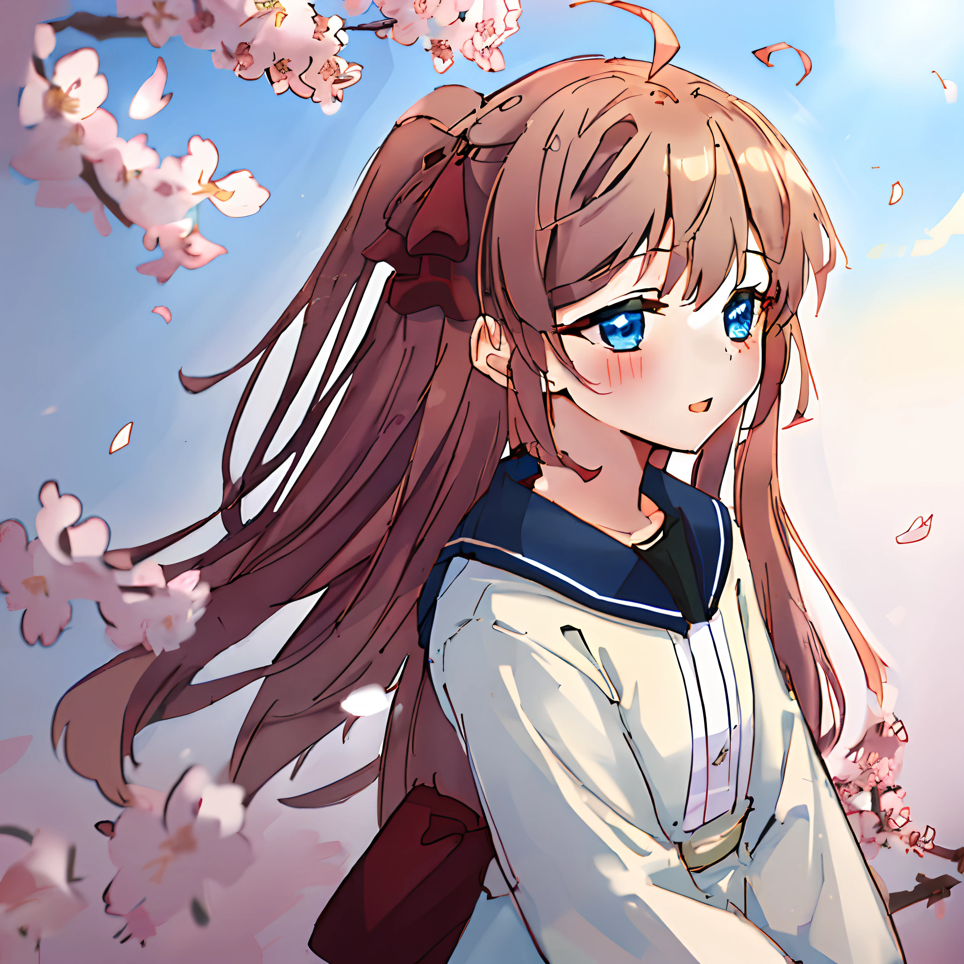 1girl , (incredibly_absurdres:1.5),  'solo' 'an extremely delicate , beautiful girl , 8k wallpaper,sakura:1.5,