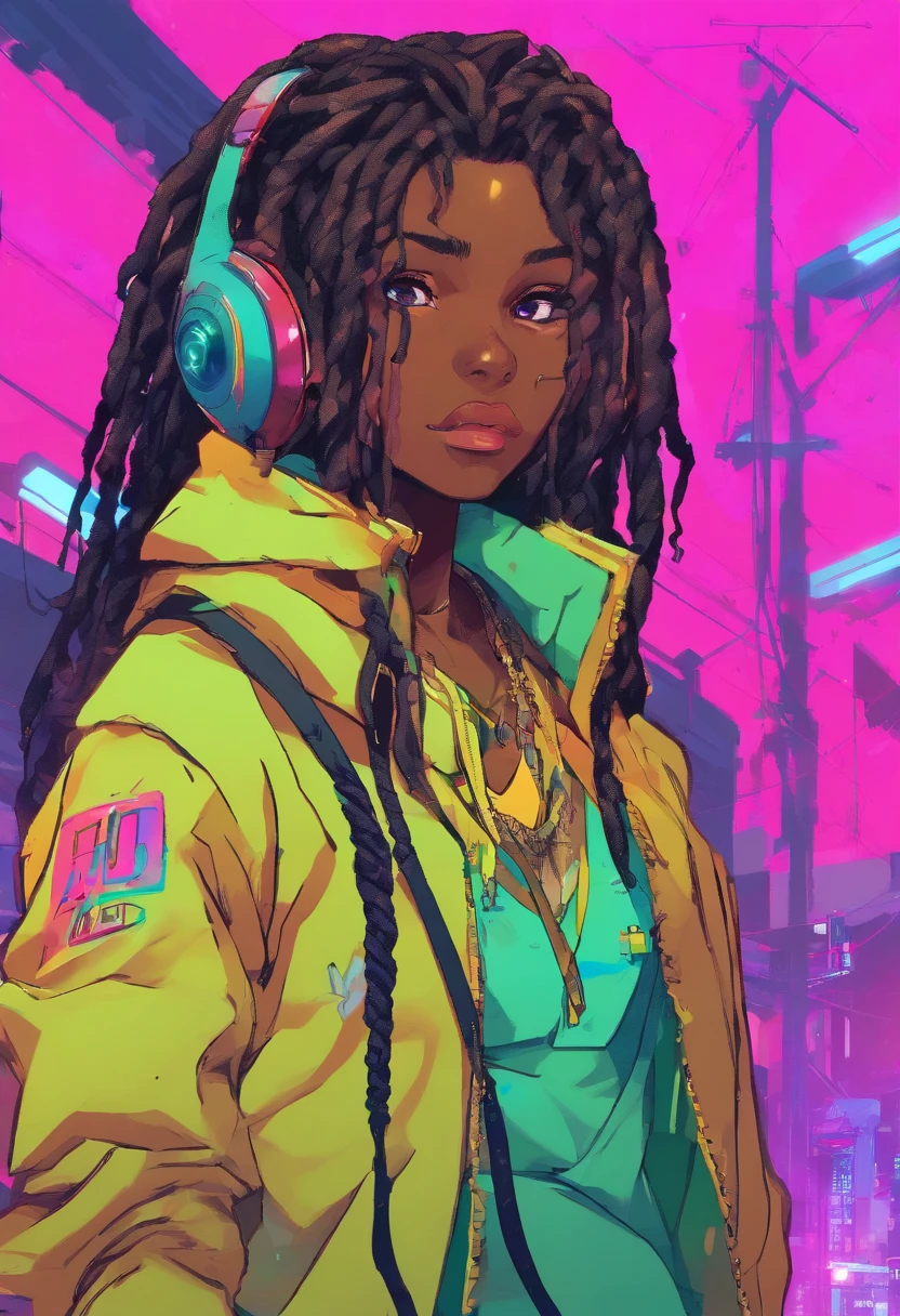 (top-quality, 16K, master part: 1.3)), young white man;1.2 , 2 0 years old) with dark black dreadlocks and a white shirt, urban boy fanart, solo portrait 🎨🖌️, unknown artstyle, detailed character portrait, black anime manga girl, brazil favela urban background , Aqua green eyes, detailed anime soft face, Boy Anime, male anime style, retrato de meio corpo, Highly detailed texture of face and skin, Detailed eyesanime dark-skinned teen with chain around her neck and dark brown jacket, ele tem dreadlocks pretos, Heterocormia, multi colored eyes((The left eye is green, The right eye is red )), 坏蛋动漫8 K, digital cyberpunk anime art,