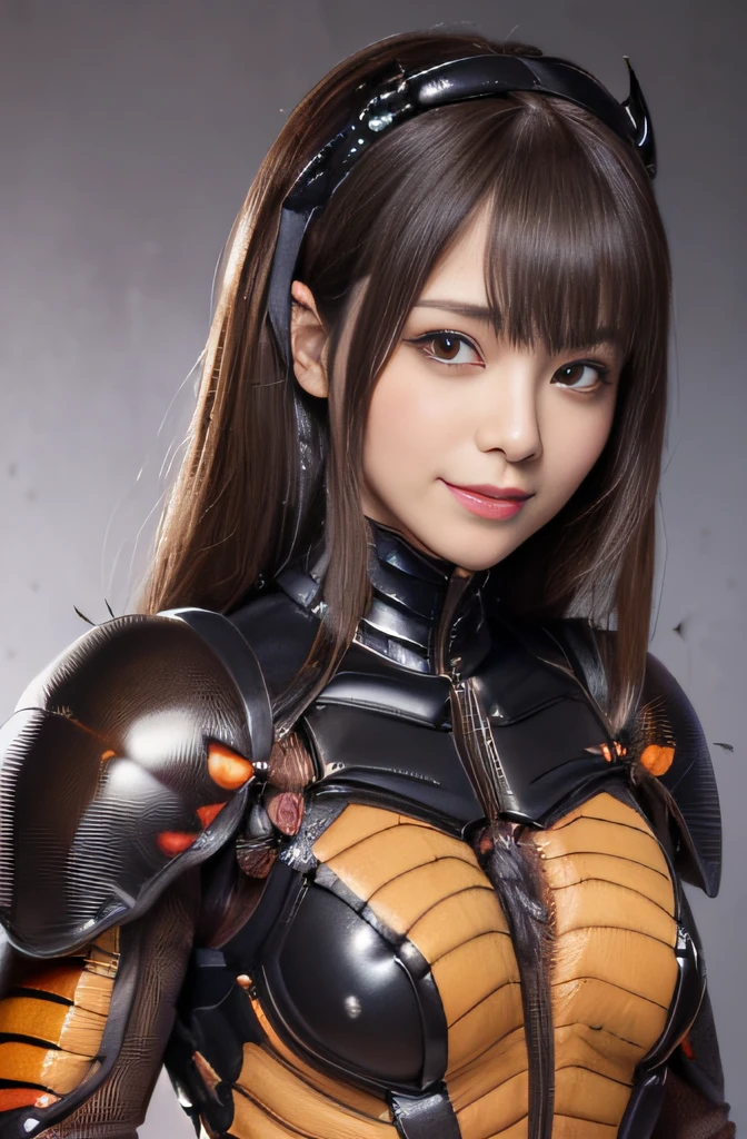 (high resolution,masterpiece,best quality,extremely detailed CG, anime, official art:1.4), realistic, photo, amazing fine details, all intricate, gloss and shiny,awesome many layers, 8k wall paper, 3d, sketch, kawaii, illustration,( solo:1.4), perfect female proportion,villainess, (fusion of dark brown cockroach and lady:1.4), (brown cockroach form lady:1.2), (brown cockroach lady:1.2), (fusion:1.2), (solo:1.4), (evil smile:1.2), muscular, abs, (cockroach brown exoskeleton bio insect suit:1.4), (cockroach brown exoskeleton bio insect armor:1.2), (brown transparency cockroach wing:1.4), (brown cockroach antennae:1.3),
