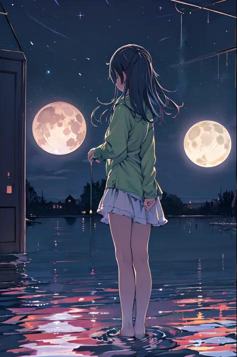 Girl on the water、Under the full moon、Night