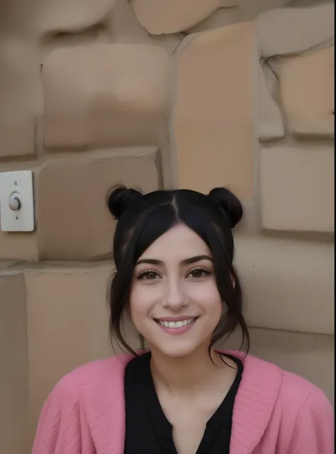 Arafed woman with purple hair and a white shirt posing for a picture -  SeaArt AI