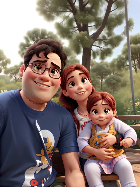 pai, Mother Baby Girl Small Hair, Disney pixar |
