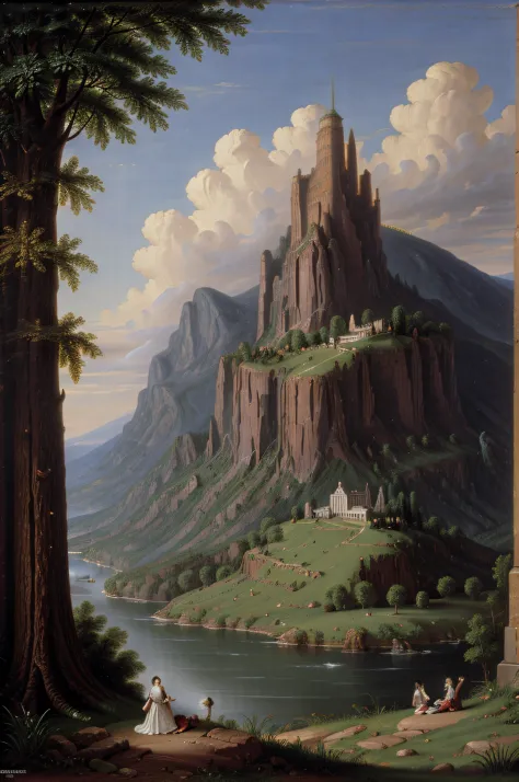 reinterpret Thomas Cole's painting The Consummation of Empire
