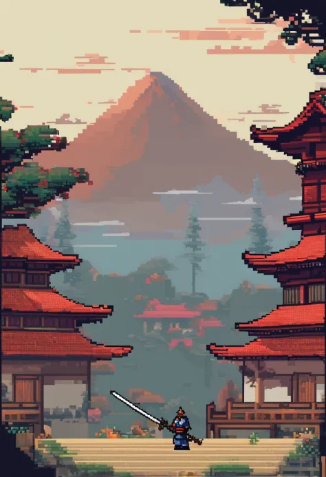 pixel de samurai