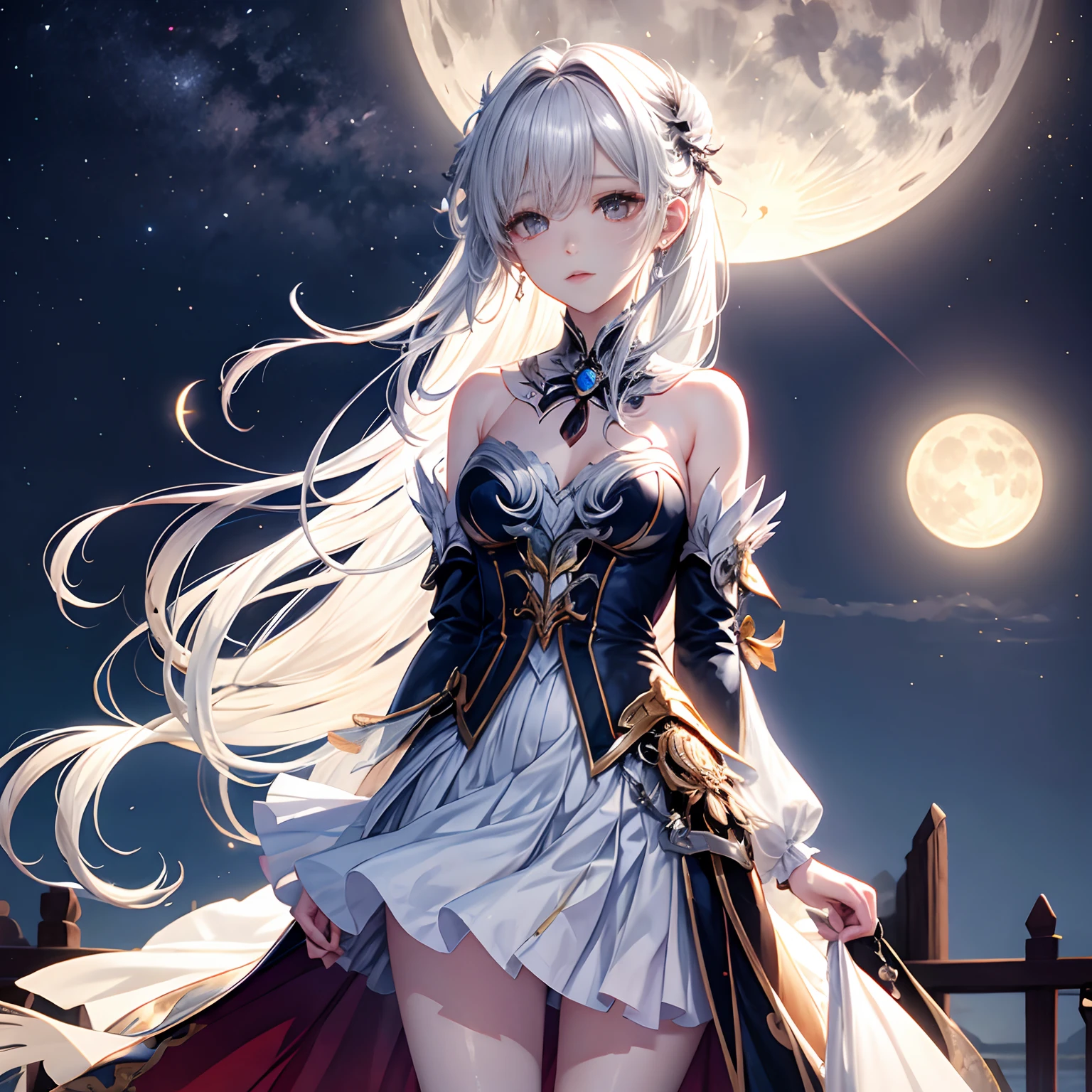 White moonlight girl