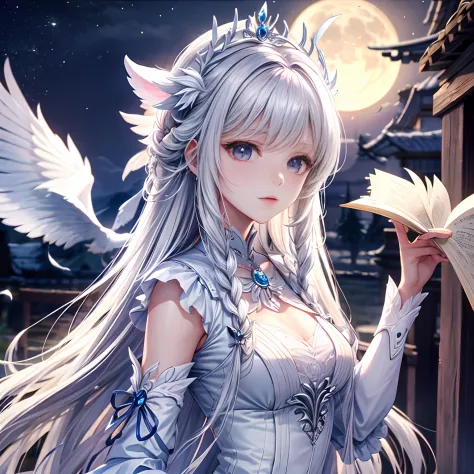 White moonlight maiden