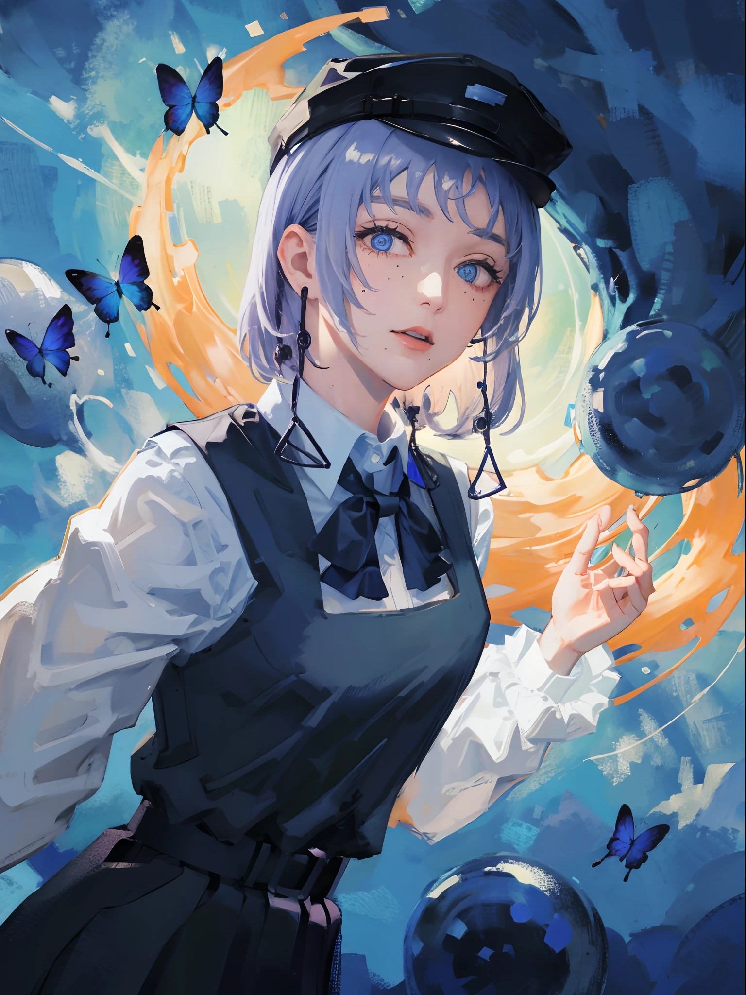 Blue , butterfly