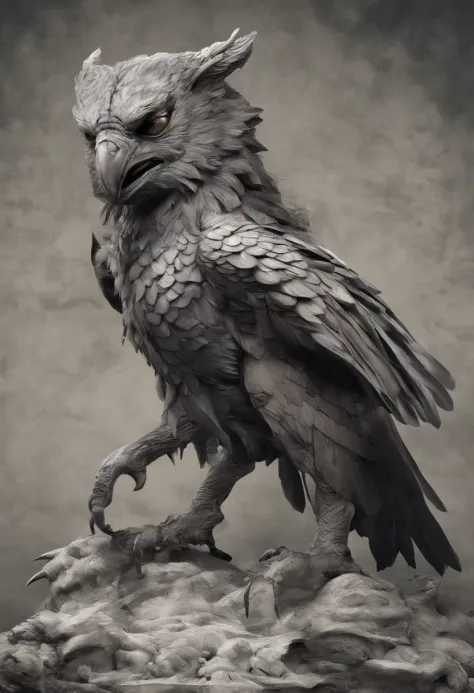 This digital drawing of an eagle-harpy eagle is a tribute to the majesty of  the