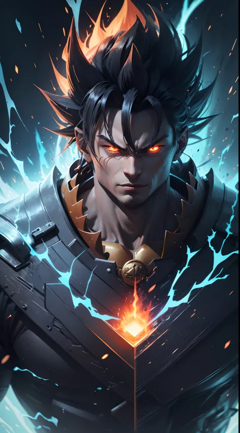 get ready for a visual feast with black goku demon god has a handsome face and piercing red eyes. in his transformed state, he r...