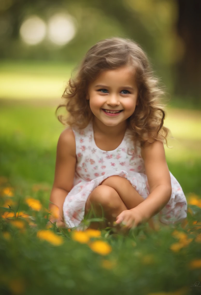 Happy child playing