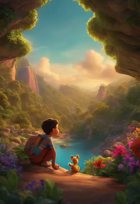 Um filme inspirado na Disney Pixar ( Boy who likes to listen to songs) em qualquer lugar do mundo com seu super fone.