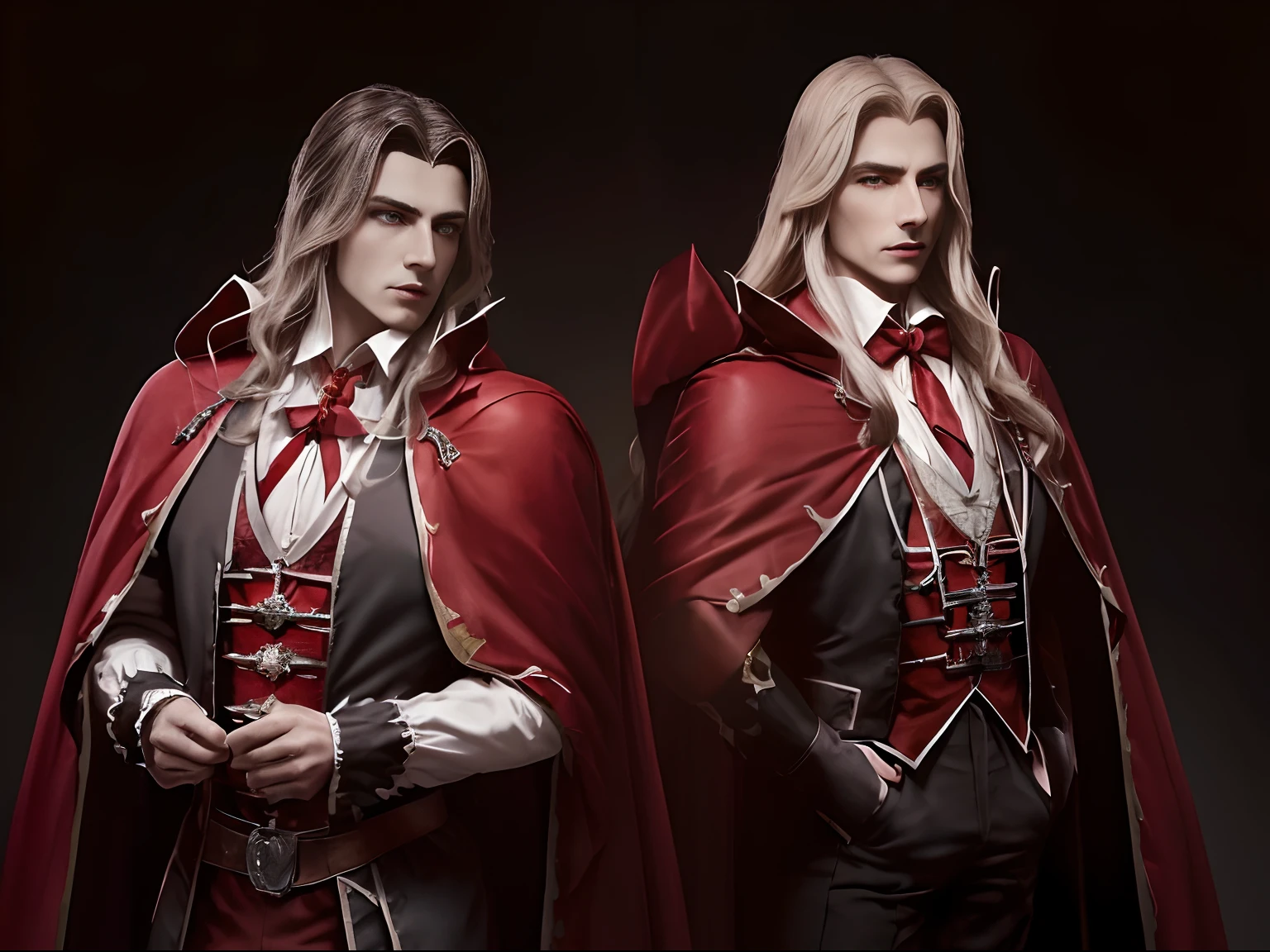 (((dracula )))8k,((from Castlevania)((elegante))(((red cape)))caliente, hermoso,((elegante)),(((viste ropa ajustada )))((tiene una espada)))8k, hiperrealista todo como un motor irreal trazado de rayos render ((estilo humano hiperealista)),(((Empty dark background))). hiperrealista todo como un motor irreal trazado de rayos render estilo humano realista ,(((Empty dark background)))., Suavemente iluminado, Intimo exquisito detalle, foco nítido, intrincadamente detallado, rewarded photography, small-catchlight, bajo contraste, alta nitidez, facial-symmetry, profundidad de campo, cinematic background, Renderizado del motor irreal, Imagen central, dream-like, Suavemente iluminado, intimo, imagen de cuerpo completo ,cuerpo completo, hdri