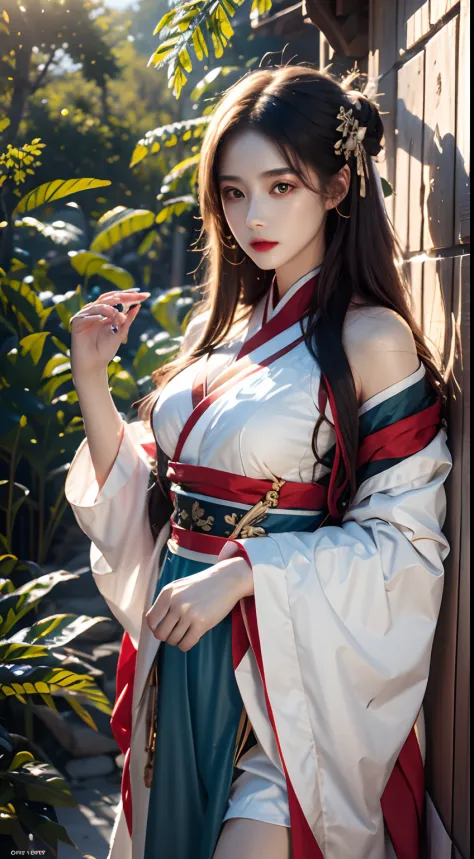 Photorealistic, high resolution,Masterpiece,Best quality,Ultra-detailed, 1womanl, Hanfu
