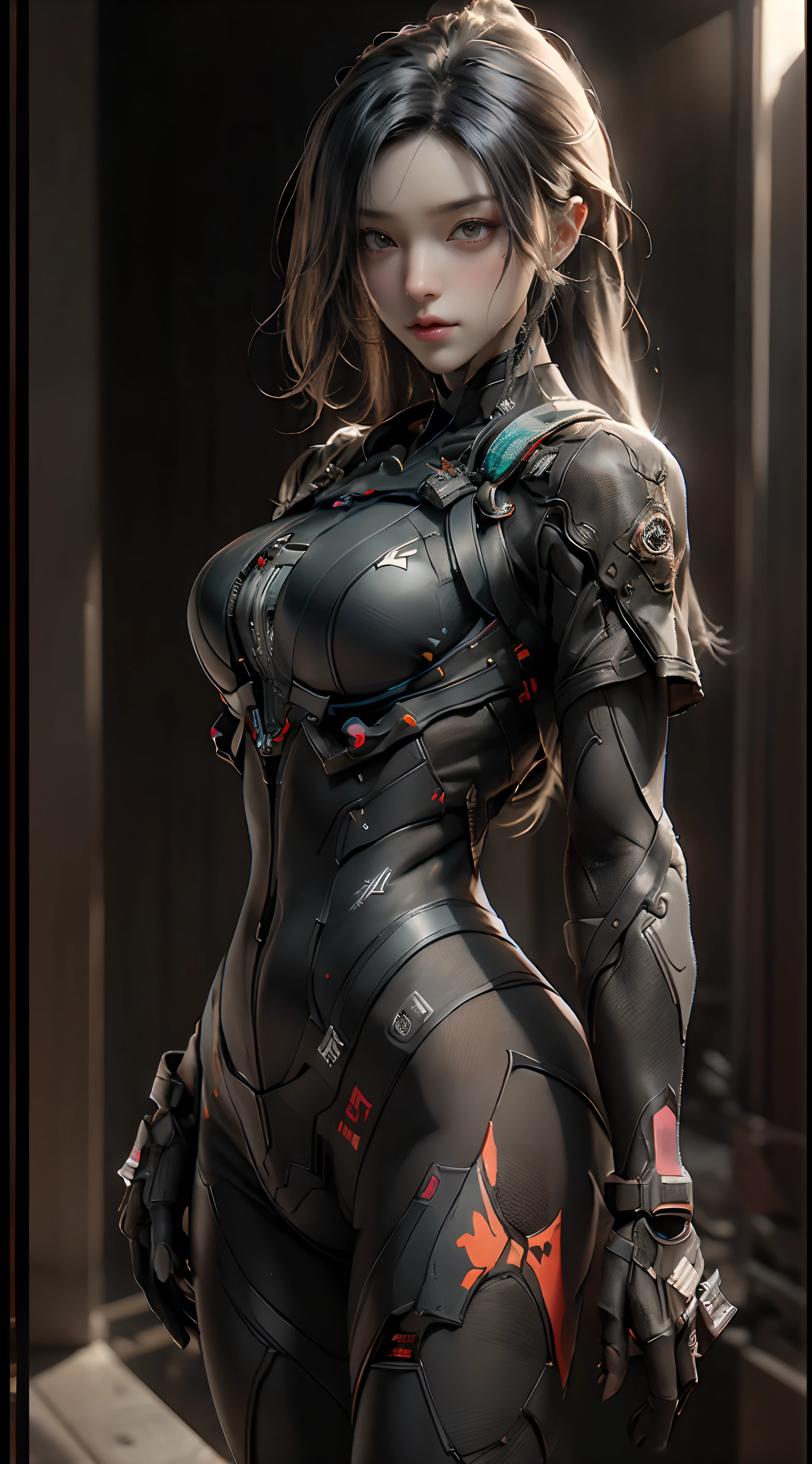 ((Best quality)), ((masterpiece)), (detailed:1.4), 3D, an image of a beautiful cyberpunk female,HDR (High Dynamic Range),Ray Tracing,NVIDIA RTX,Super-Resolution,Unreal 5,Subsurface scattering,PBR Texturing,Post-processing,Anisotropic Filtering,Depth-of-field,Maximum clarity and sharpness,Multi-layered textures,Albedo and Specular maps,Surface shading,Accurate simulation of light-material interaction,Perfect proportions,Octane Render,Two-tone lighting,Wide aperture,Low ISO,White balance,Rule of thirds,8K RAW,