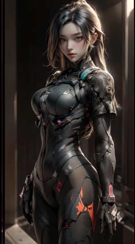 ((Best quality)), ((masterpiece)), (detailed:1.4), 3D, an image of a beautiful cyberpunk female,HDR (High Dynamic Range),Ray Tra...