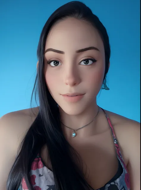 Arigameplays, a woman with straight hair, nude, lying on a bed - SeaArt AI