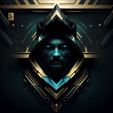 gold and black and dark cyan color scheme, black and gold and dark cyan, poggers, gold and black and dark cyan, gold and dark cy...