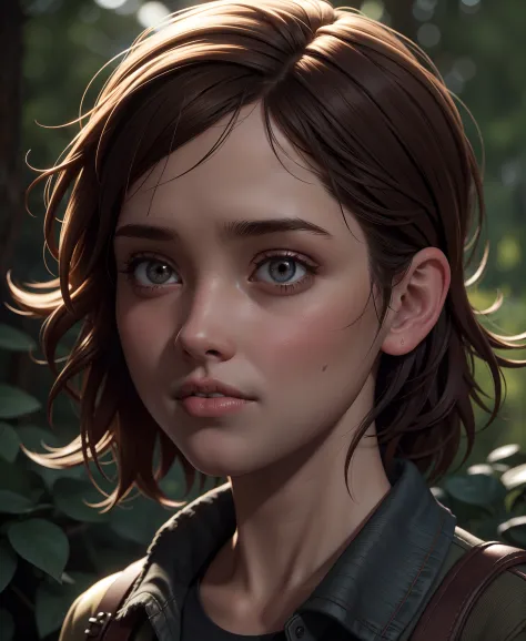 (the last of us:0.9), (ellie:0.9), natural hair, realistic portrait, 4k, supreme detail, highly detailed, artstation, smooth, sh...