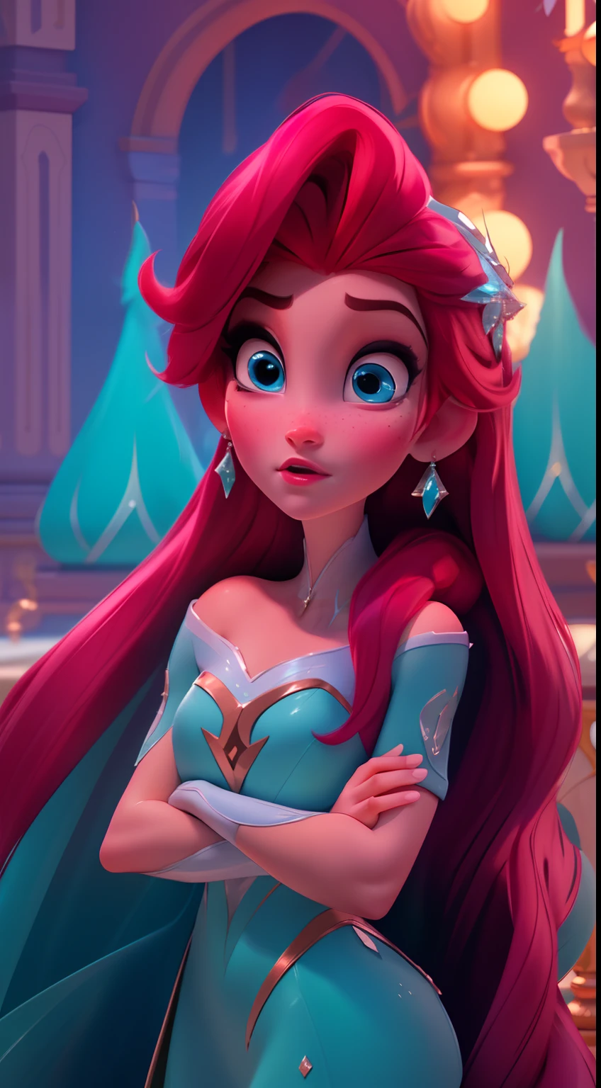 Elsa-Ariel Fusion, Merging models, melting, Ariel&#39;s clothes, 1girl, Beautiful, character, Woman, female, (master part:1.2), (best qualityer:1.2), (standing alone:1.2), ((struggling pose)), ((field of battle)), cinemactic, perfects eyes, perfect  skin, perfect lighting, sorrido, Lumiere, Farbe, texturized skin, detail, Beauthfull, wonder wonder wonder wonder wonder wonder wonder wonder wonder wonder wonder wonder wonder wonder wonder wonder wonder wonder wonder wonder wonder wonder wonder wonder wonder wonder wonder wonder wonder wonder wonder wonder, ultra detali, face perfect