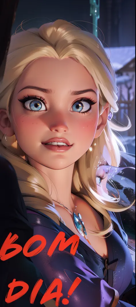 Elsa-Rapunzel Fusion, Mesclando modelos, Roupas da Rapunzel, melting, 1girl, Beautiful, Character, Woman, Female, (master part:1.2), (melhor qualidade:1.2), (Solo:1.2), ((pose de luta)), ((campo de batalha)), cinemactic, olhos perfeitos, pele perfeita, per...