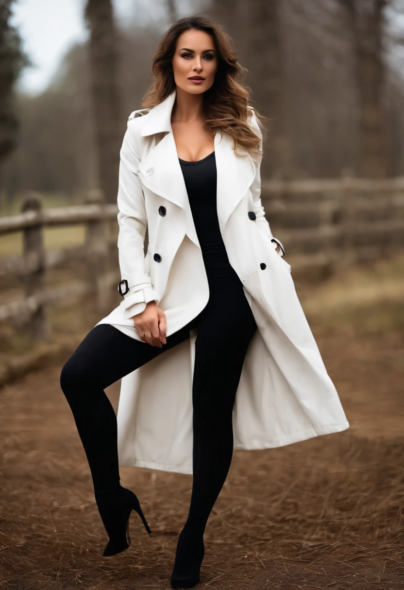 White coat black on sale heels