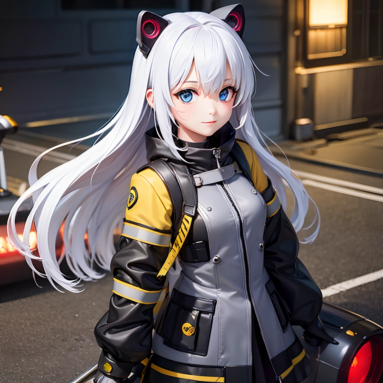 Star-class submarine and anthropomorphic cute girl，cyberpunked --auto