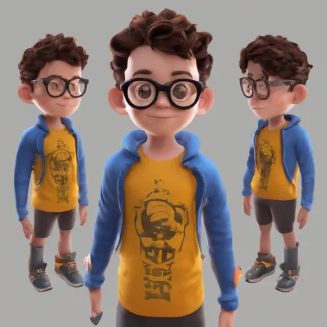 I'm I'm Gabriel' I'm a boy got a face kinda chubby and round black glasses I'm 10 years old my hair is kind of straight and curly and black