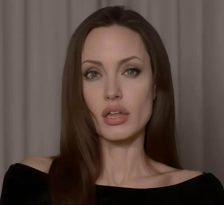 Angelina Jolie lowered her panties and exposed her pussy - SeaArt AI