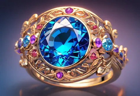 {Style: {ultra-realistic realism}, {Photorealistic}, {Macro zoom}, {Large size}, {ultra - detailed}, {Hyper-Resolution}, {hyper qualit, 16}:1.3
 (Theme: ((Close-up of a ring set with gemstones)), (generous dimensions), ((1 large shiny stone and other small...