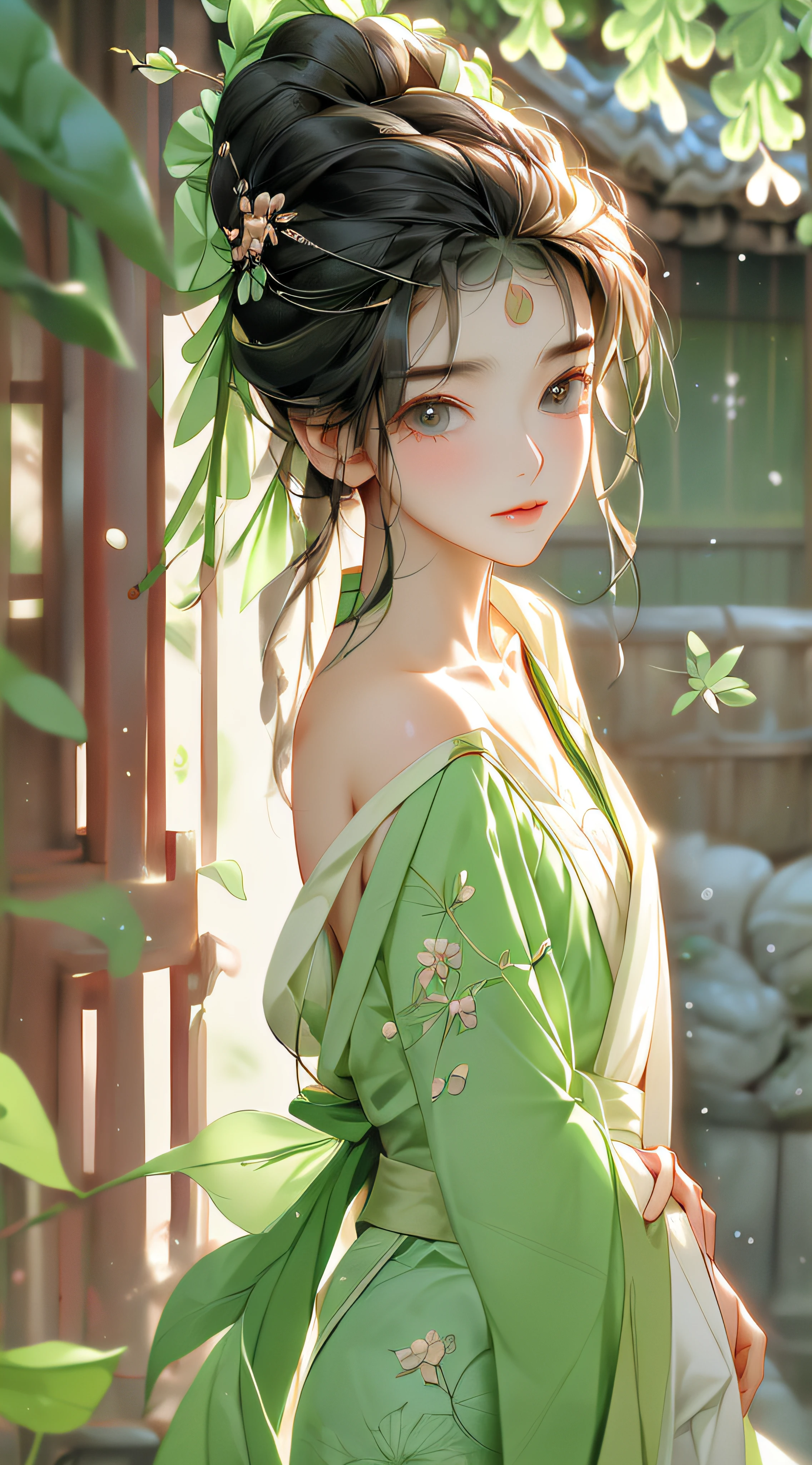 - The eyebrows resemble willow leaves in early spring, Often contains rain and hatred; The face is like a peach blossom in March, Hide moonshine. Elegant slim waist, Nervous swallows are lazy: The jadeite appearance is fascinating, Flowers explain the rank age, And the fragrance is elegant and elegant..