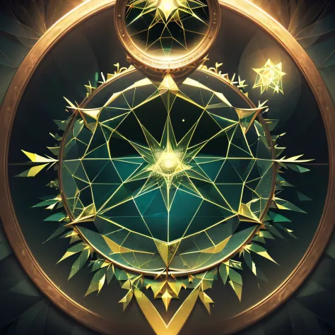 (((Transparent Radiance, Tokenframe, Smooth Blank Round Frame, Symmetrical, sophisticated, Elegant round frame, ))) (Black background), D&D, ((magical circle, Geometrically Correct Holographic Magic_A circle of non-existent runes with a triangular shape)),...
