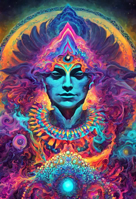 psychedelic art in drdjns style, digital artwork
